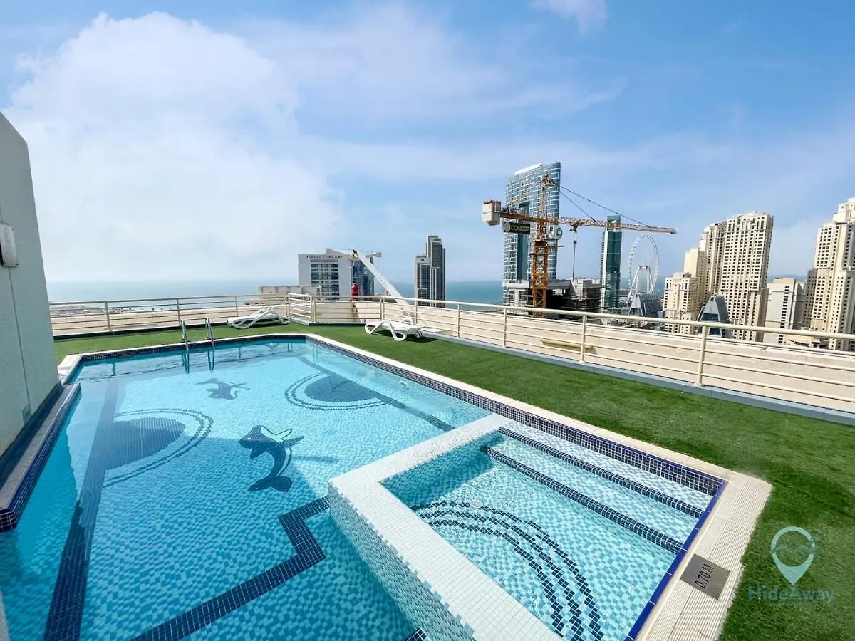 شقة 1Br Marina View Rooftop Pool Dubai Marina